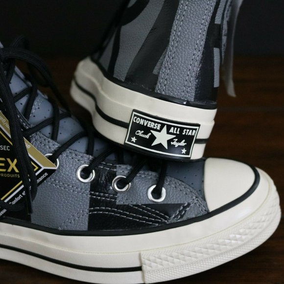 Converse Men's Chuck 70 Hi Gore-Tex Leather Grey - Picture 7 of 11